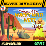 5th Grade Word Problems Math Mystery: Multiplicative Compa