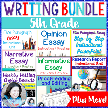 Preview of 5th Grade Writing Bundle