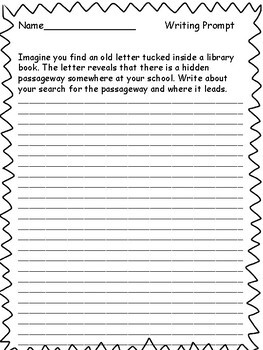 5th Grade Writing Prompts by Lessons For The Substitute TpT