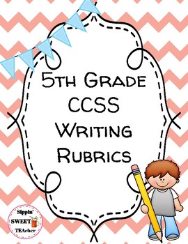 Preview of 5th Grade Writing Rubrics (Common Core Aligned)