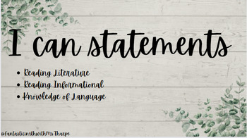 Preview of 5th - I Can Statements