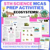 5th Science MCAS Test Prep Activities & Practice (Ecosystems)