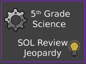 Preview of 5th Science Review Jeopardy