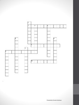 5th Suffix Crossword Puzzle by Connie Hartman TPT