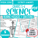 5th and 6th Grade Physical Science Reading Comprehension E