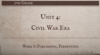 Preview of 5th grade ARC Civil War Era | Unit 4 | Week 8