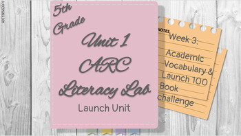 Preview of 5th grade ARC Literacy Lab | Unit 1 | Week 3