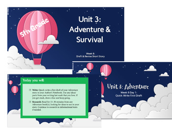 Preview of 5th grade ARC Survival | Unit 3 | Week 1-8