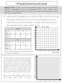5th grade math test prep for RISE, FSA and other state tests Distance