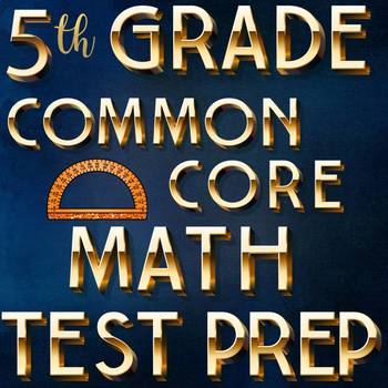 Preview of 5th grade math test prep for RISE, FSA and other state  tests Distance Learning