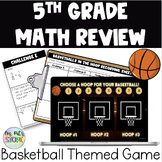 5th grade EOY math review basketball theme