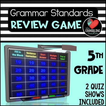 Preview of 5th Grade Grammar Review Games