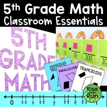 5th grade math classroom decor