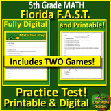 5th grade Math Florida FAST PM3 BUNDLE - Practice Test and