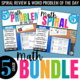 5th grade Daily Math Warm Ups: Spiral Review & Math Word P