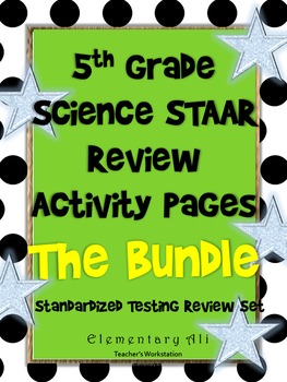 5th grade Science TEKS review Activity Page Bundle | TpT