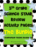 5th grade Science TEKS review Activity Page Bundle