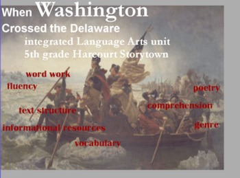 Preview of 5th grade Storytown:  When Washington Crosses the Delaware