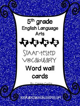 6th Grade STAAR Reading Academic Vocabulary Word Wall - Amped Up