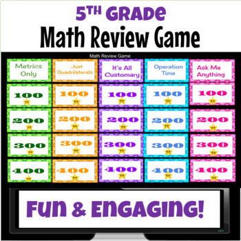 5th grade mathematics spiral review by Simply Taught 4U | TPT