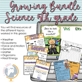 5th grade sciece Growing Bundle