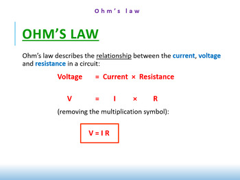 1G) [ELECTRICITY] Ohm's Law by Clear Science | TPT