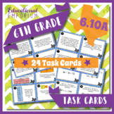 TEKS 6.10A Task Cards ⭐ Equations & Inequalities with Geom