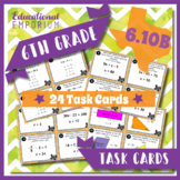 TEKS 6.10B Task Cards ⭐ One-Variable, One-Step Equations ⭐