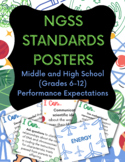 6-12 NGSS Standards Posters Middle & High School / Science