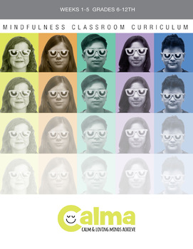 Preview of Calma Mindfulness Electronic Curricula complete with guided meditation audio