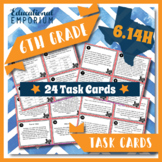 TEKS 6.14H Task Cards ⭐Comparing Annual Salary: Financial 