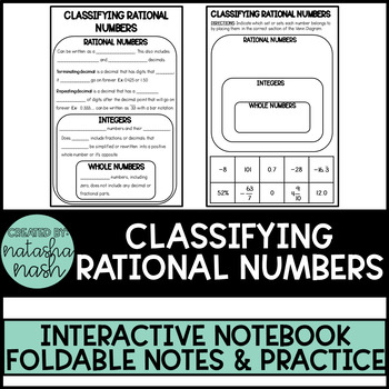 Preview of 6.2A CLASSIFYING RATIONAL NUMBERS