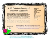 6.6B Calculate Density of Unknown Substance 3x3 Vocabulary Puzzle
