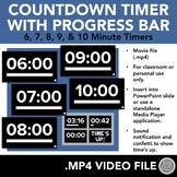 6, 7, 8, 9 & 10 Minute Countdown Timers (Video Files for P