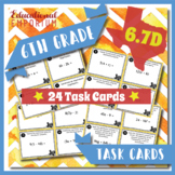 TEKS 6.7D Task Cards ⭐ Properties of Operations ⭐ 6.7D Centers