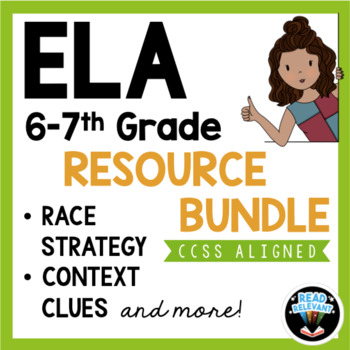 Preview of 6-7th Grade ELA Reading and Writing Bundle
