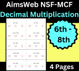 6-8 Decimal Multiplication Number Sense Fluency: Mental Co