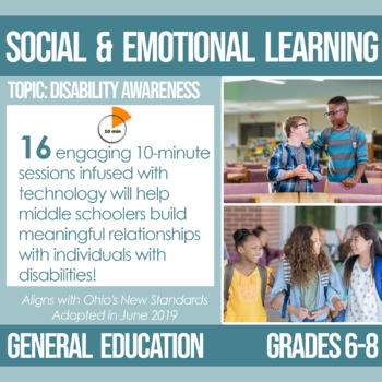 Preview of 6-8 Disability Awareness Plans for Social and Emotional Learning