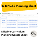 6-8 NGSS Curriculum Planning Sheet (editable)