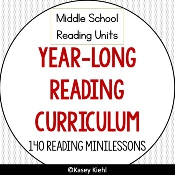 Preview of 6-8 Year-Long Reading Curriculum Bundle (140 Reading Lessons Total)