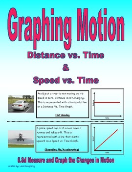 Preview of 6.8d Graphing Motion Distance vs. Time and Speed vs. Time Graphs