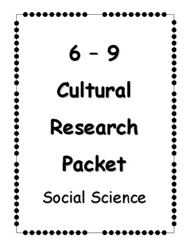 Preview of 6-9 Cultural Social Studies