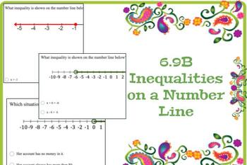 Preview of 6.9B Inequalities on Number Lines