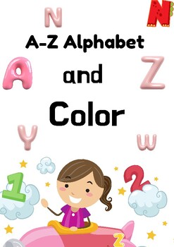 26 ABC Coloring Alphabet A-Z Learn to Trace Worksheets for Kids by oeenla