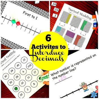 Preview of 6 Activities to Introduce Decimals | Grades 4 - 5