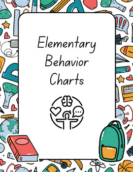 Preview of 6 Behavior Charts for Elementary Students | Positive Discipline, SEL Tools, PBIS