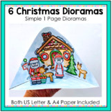Christmas Themed Dioramas - Simple One Page Cut & Paste Cr