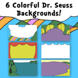 6 Colorful Dr. Seuss Presentation Backgrounds!