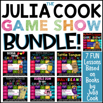 Preview of JULIA COOK BOOK COMPANION BUNDLE: 7 School Counseling Classroom Lessons