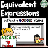 6.EE.A.3 Generate Equivalent Expressions: Self Grading GOO